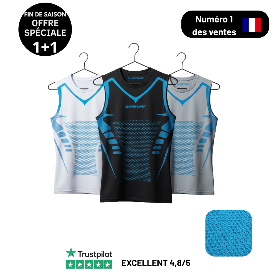 Offre ShapePower 1+1 avec les coloris noir, blanc et gris